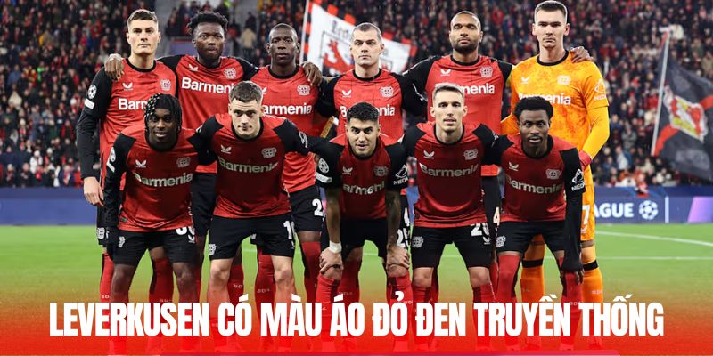 CLB Bayer Leverkusen có màu áo đỏ đen truyền thống
